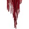 Light Up Skeletal Reaper in Red Robes Halloween Hanging Decoration 66 3/4"